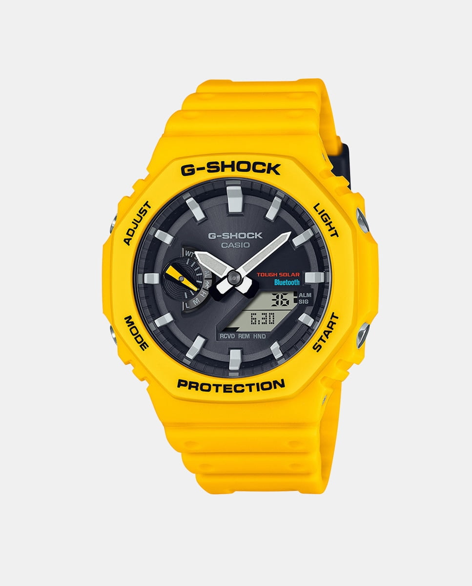 Casio - Reloj De Hombre G-Shock 2100 Series Ga-B2100C-9Aer De Resina Amarilla Barato