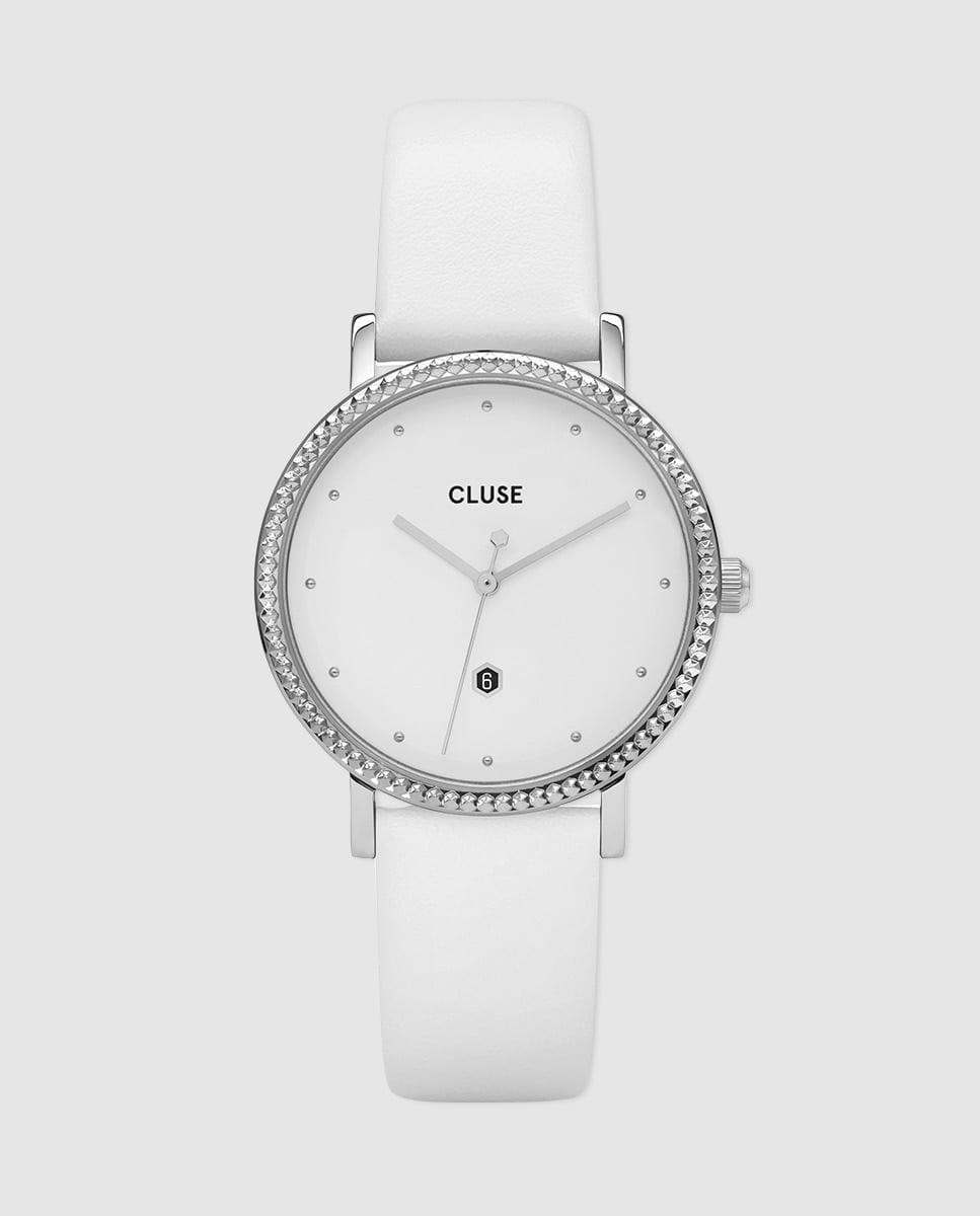 Cluse - Reloj De Mujer Cl63003 De Piel Blanco Barato
