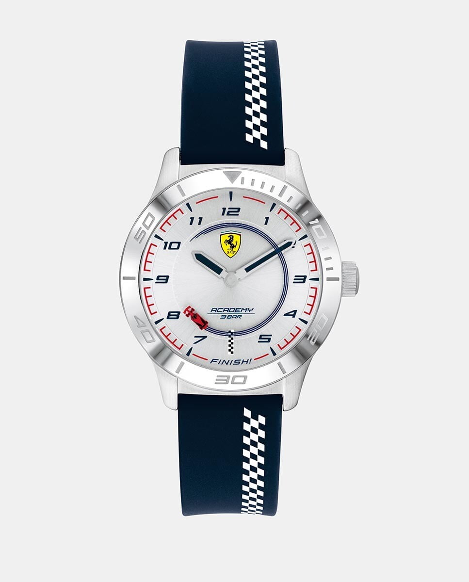 Ferrari - Reloj De Cadete 0810029 De Silicona Azul Barato