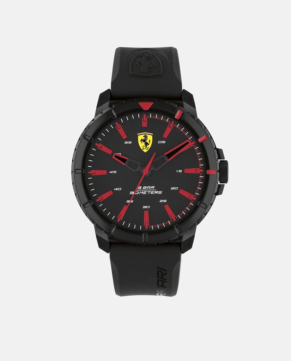 Ferrari - Reloj De Hombre Forza Evoluzione 0830903 De Silicona Negro Barato