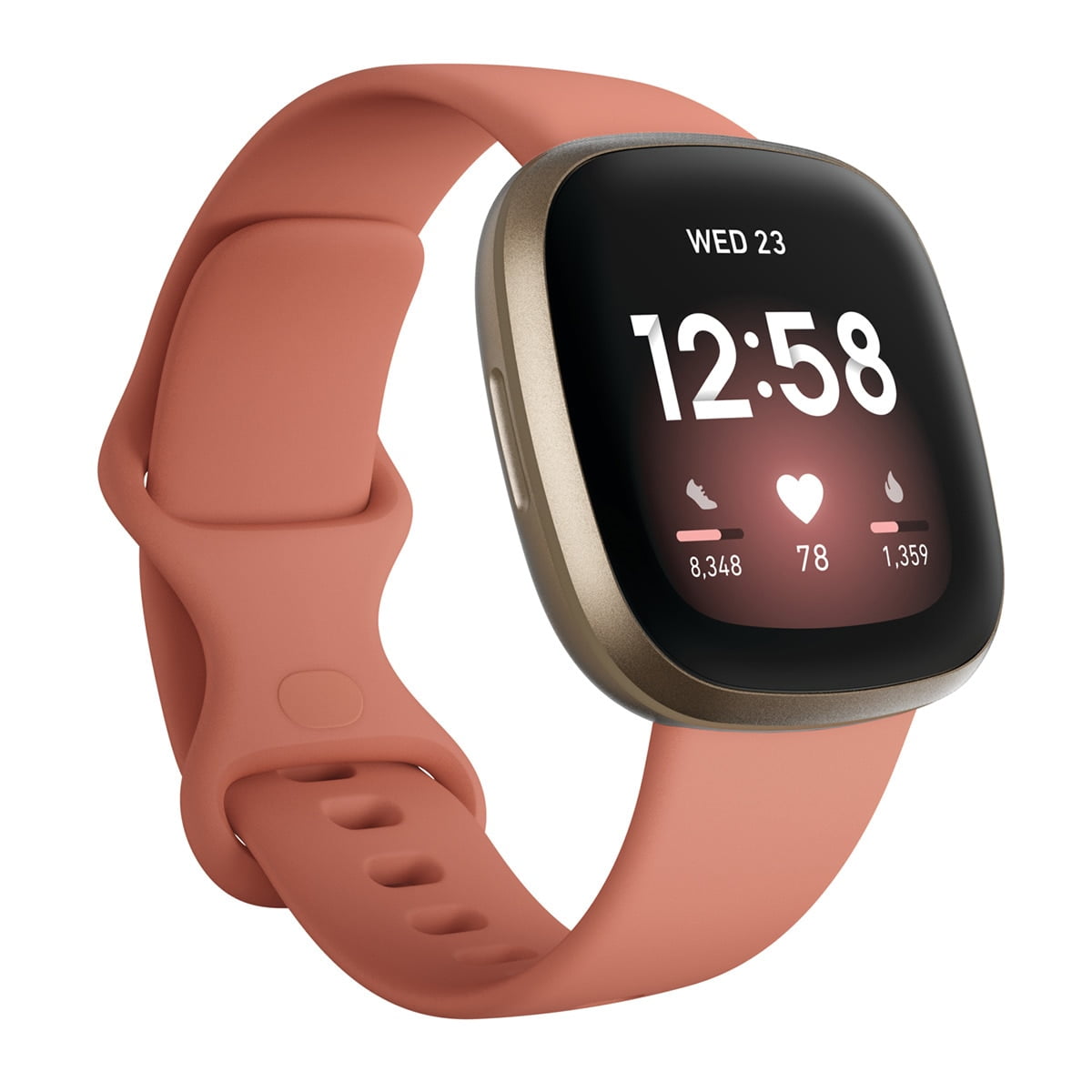Fitbit - Versa 3 Aluminio Rosa/Dorado Smartwatch De Salud Y Forma Física Barato