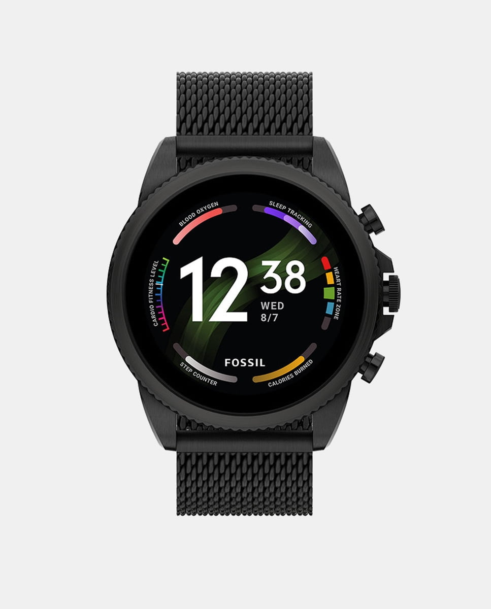 Fossil - Smartwatch De Hombre Gen 6 Ftw4066 De Acero Negro Barato