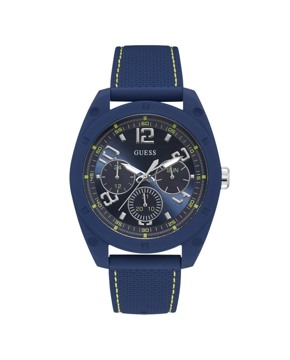 Guess - Reloj De Hombre Dash W1256G3 De Silicona Y Correa Azul Barato