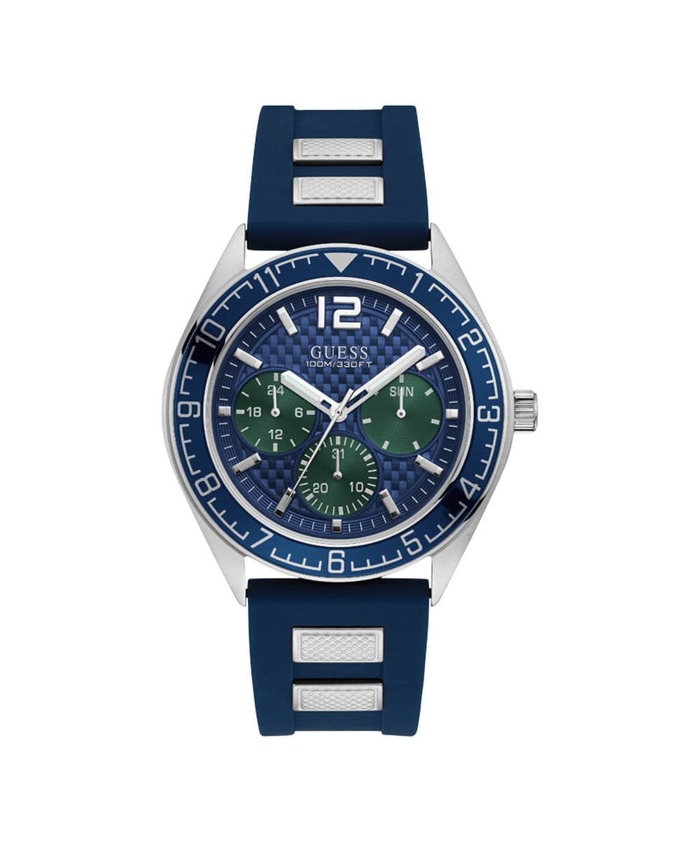 Guess - Reloj De Hombre Pacific W1167G1 De Silicona Y Correa Azul Barato