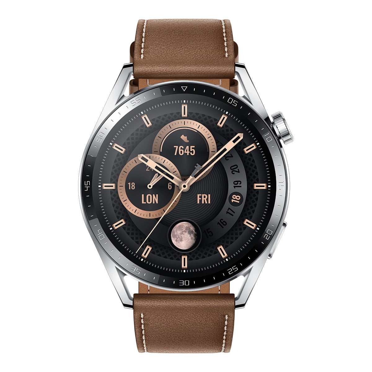 Huawei - Watch Gt3 Edición Classic 46 Mm Con Correa De Cuero Marrón Smartwatch Barato