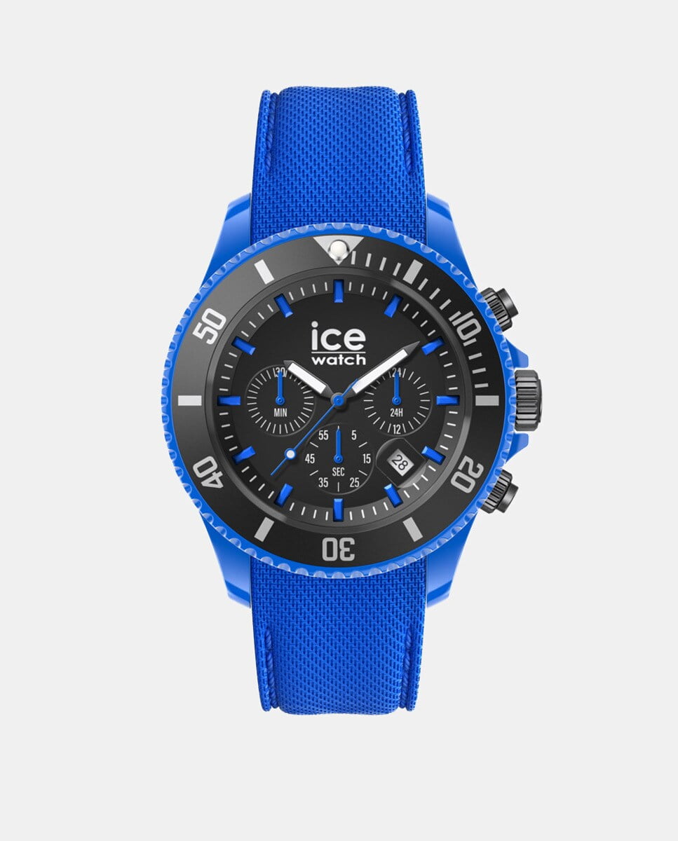 Ice-Watch - Reloj De Hombre Chron Ic019840 Cronógrafo De Silicona Azul Barato