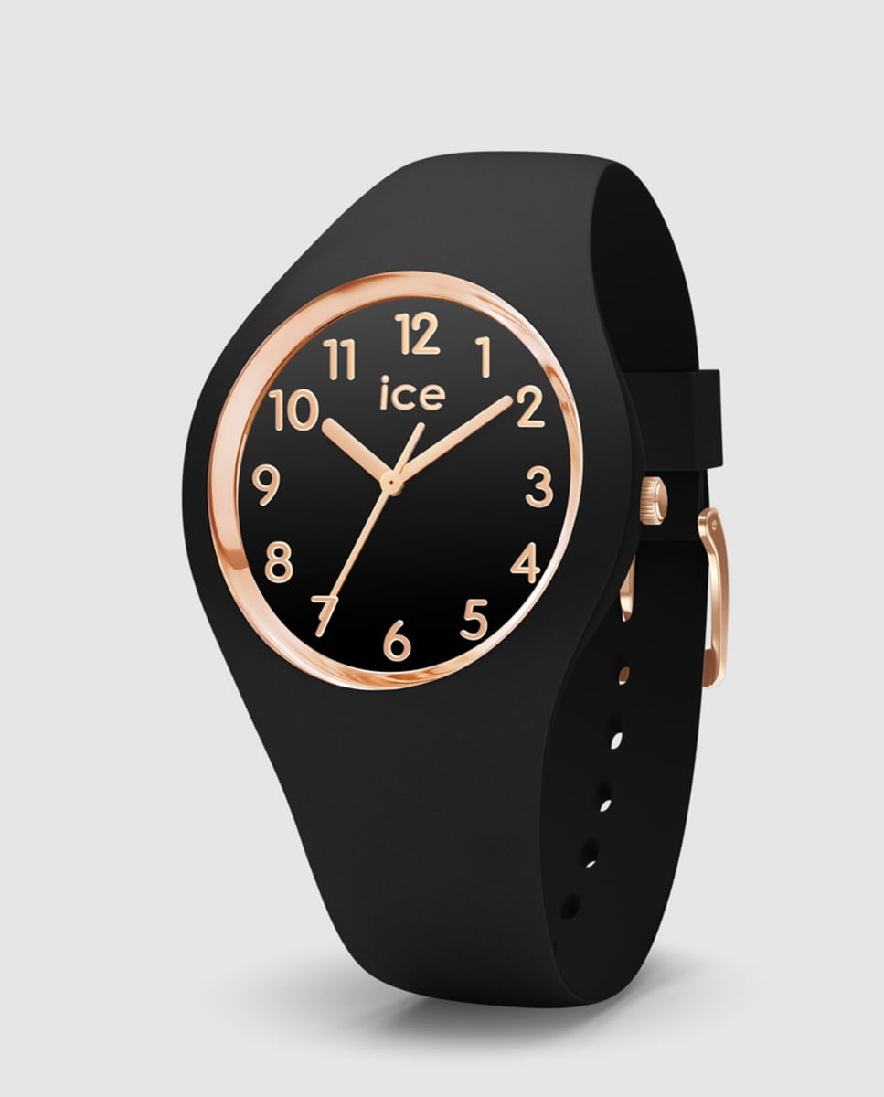 Ice-Watch - Reloj De Mujer Ice-Glam Ic014760 De Silicona Negro Barato