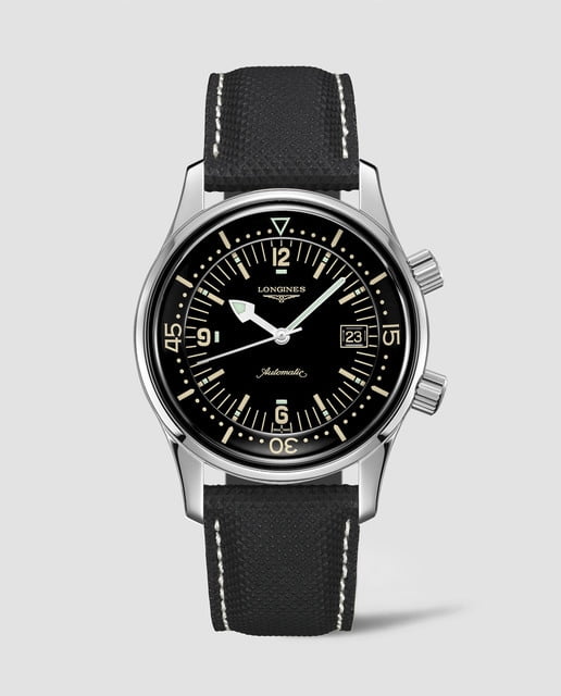 Longines - Reloj De Hombre L37744500 The Legend Diver Textil Negro Barato