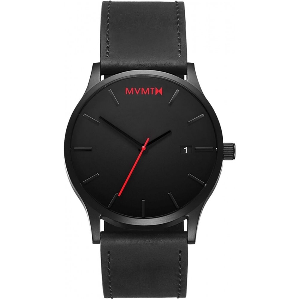 Mvmt Black Leather Classic Watch L213.5L.551 Barato