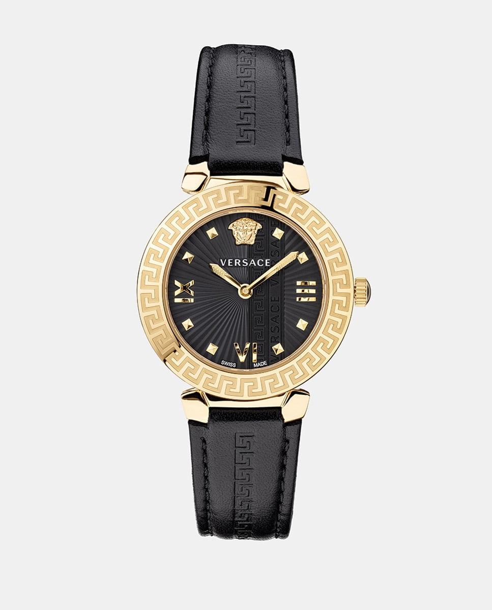 Versace - Reloj De Mujer Greca Icon Vez600221 De Piel Negro Barato