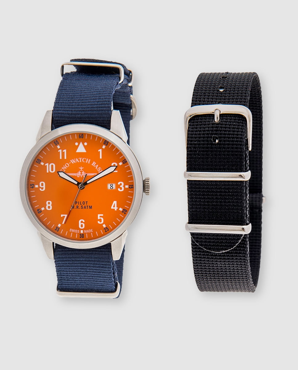 Zeno-Watch Basel - Reloj De Hombre Pilot De Acero Barato